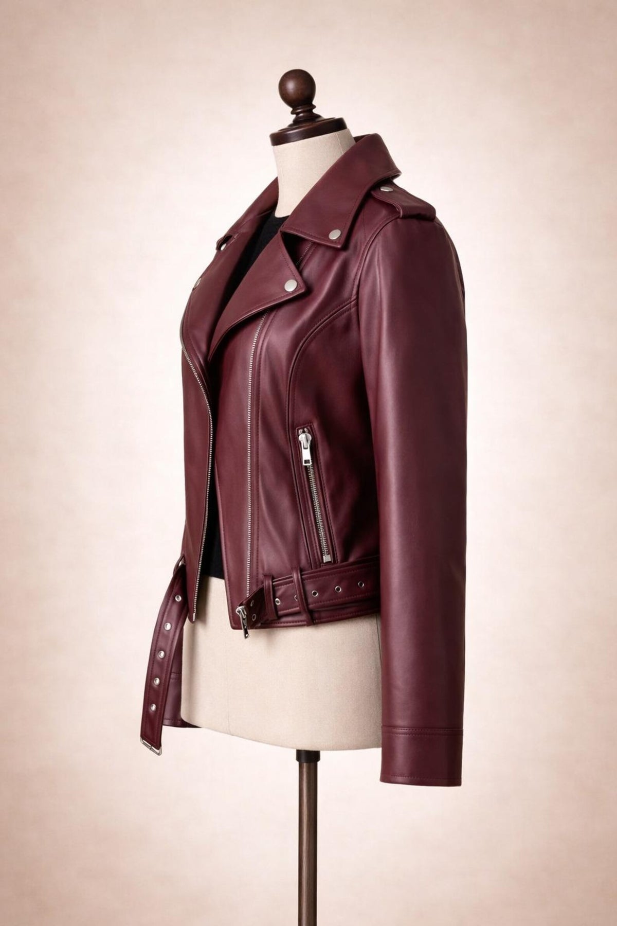 Women’s Genuine Leather Biker Jacket