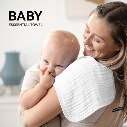 3-Pack Soft Cotton Muslin Burp Cloths - NextMamas