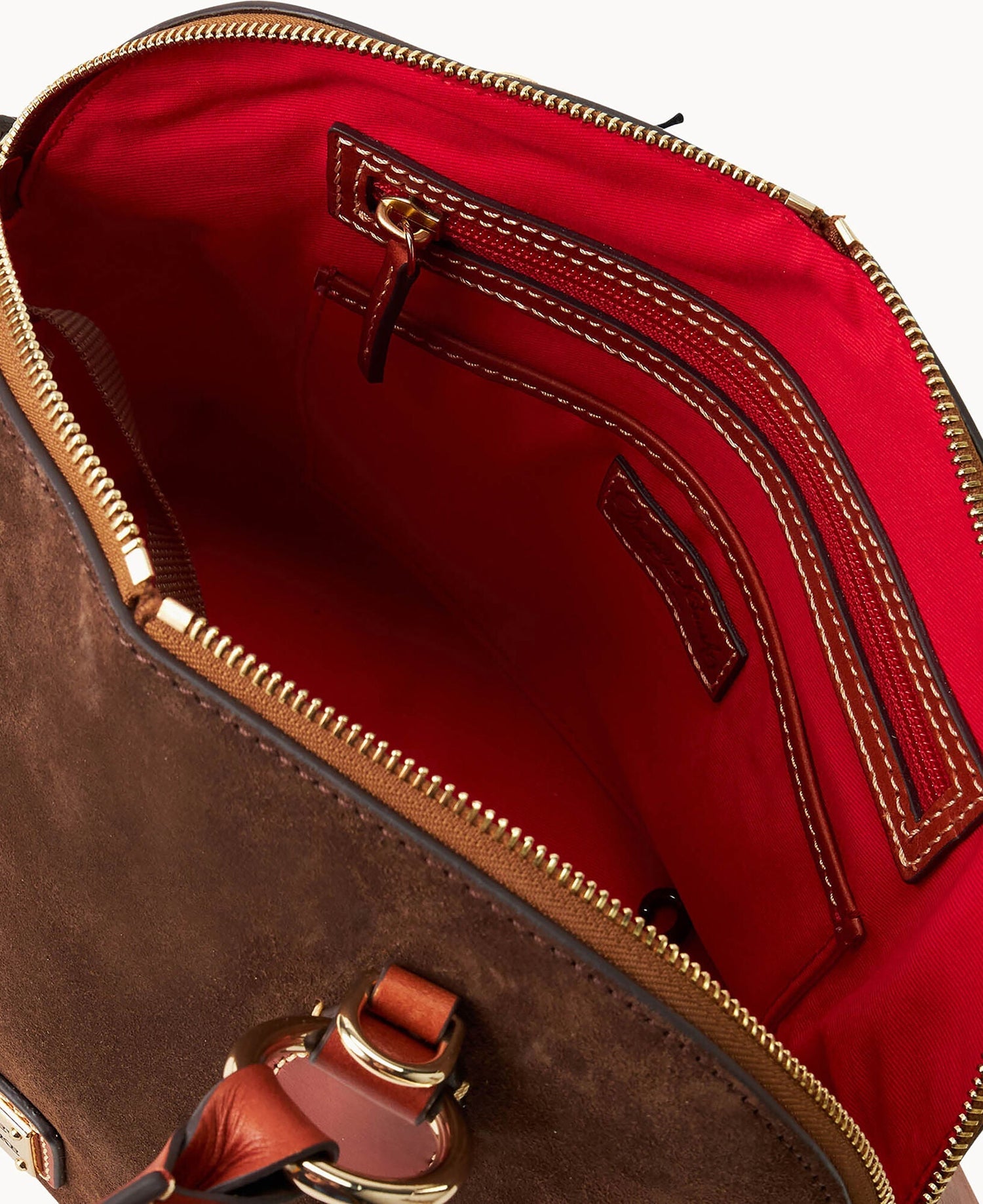 Suede Domed Satchel