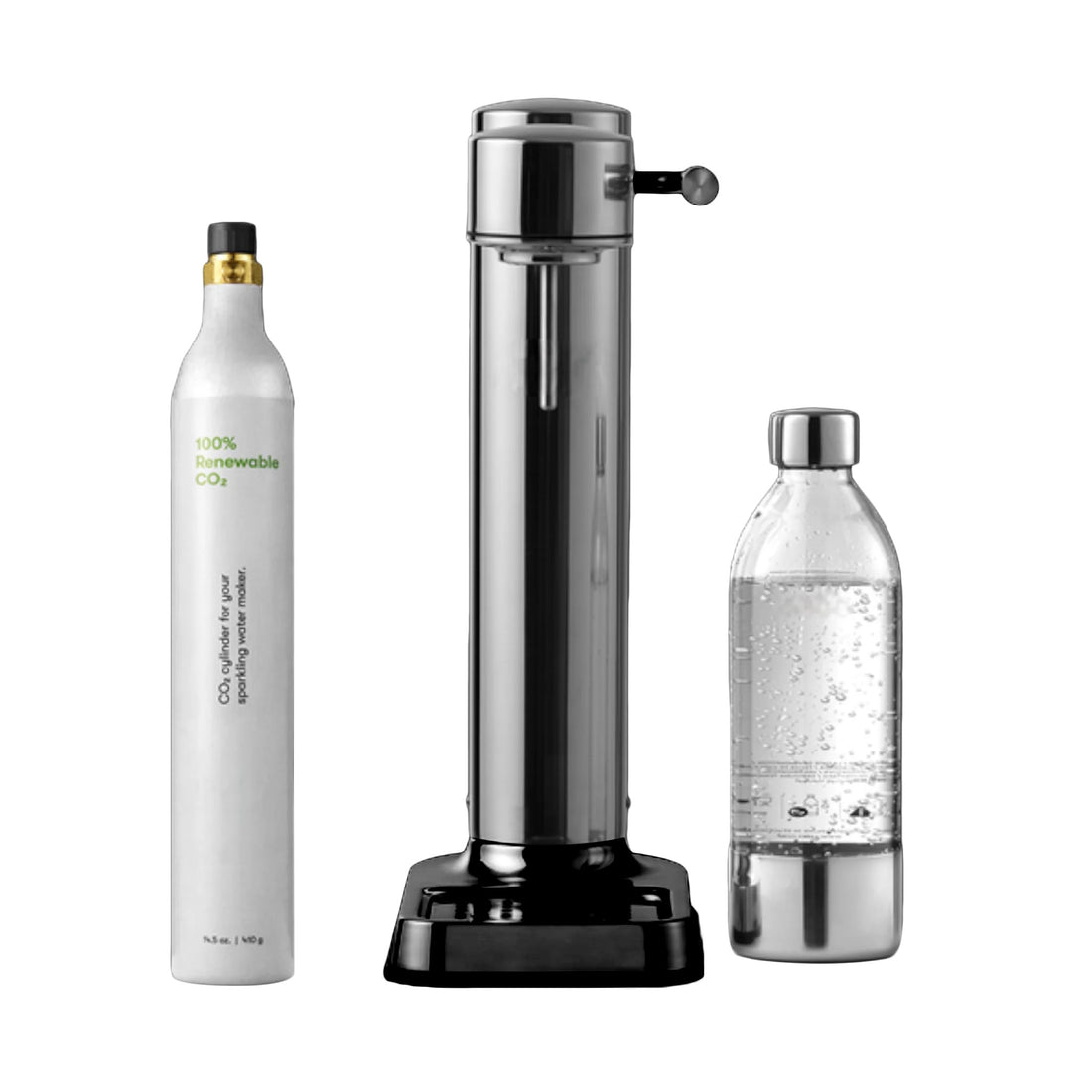 Sparkling Soda Water Maker with 1 x Water Bottle and 1 x CO2 Cylinder