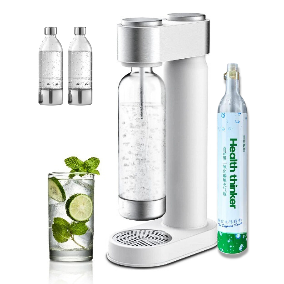 SodaWoda - Sparkling Soda Water Maker | FREE 2 x Water Bottle and 1 x CO2 Cylinder - NextMamas