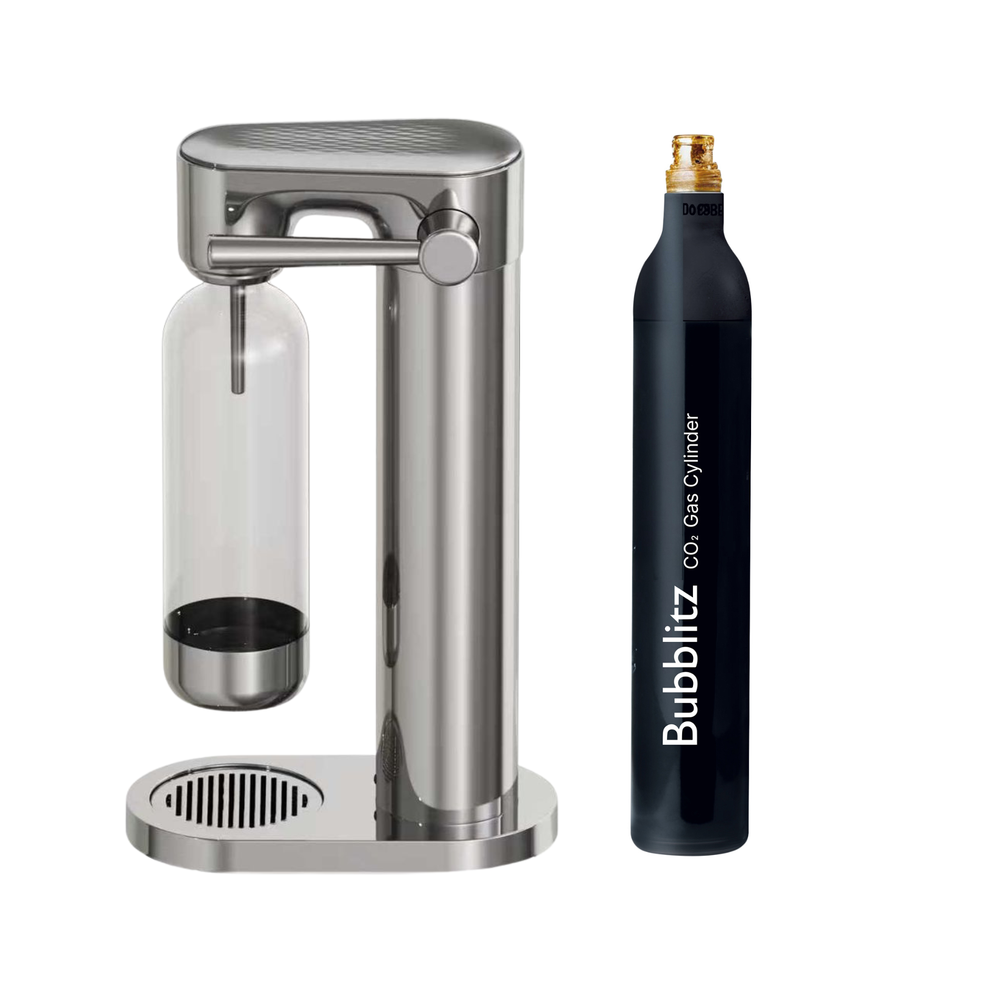 Bubblitz Sparkling Soda Water Maker with 1 x Water Bottle and 1 x CO2 Cylinder