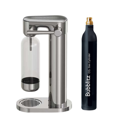 Bubblitz Sparkling Soda Water Maker with 1 x Water Bottle and 1 x CO2 Cylinder