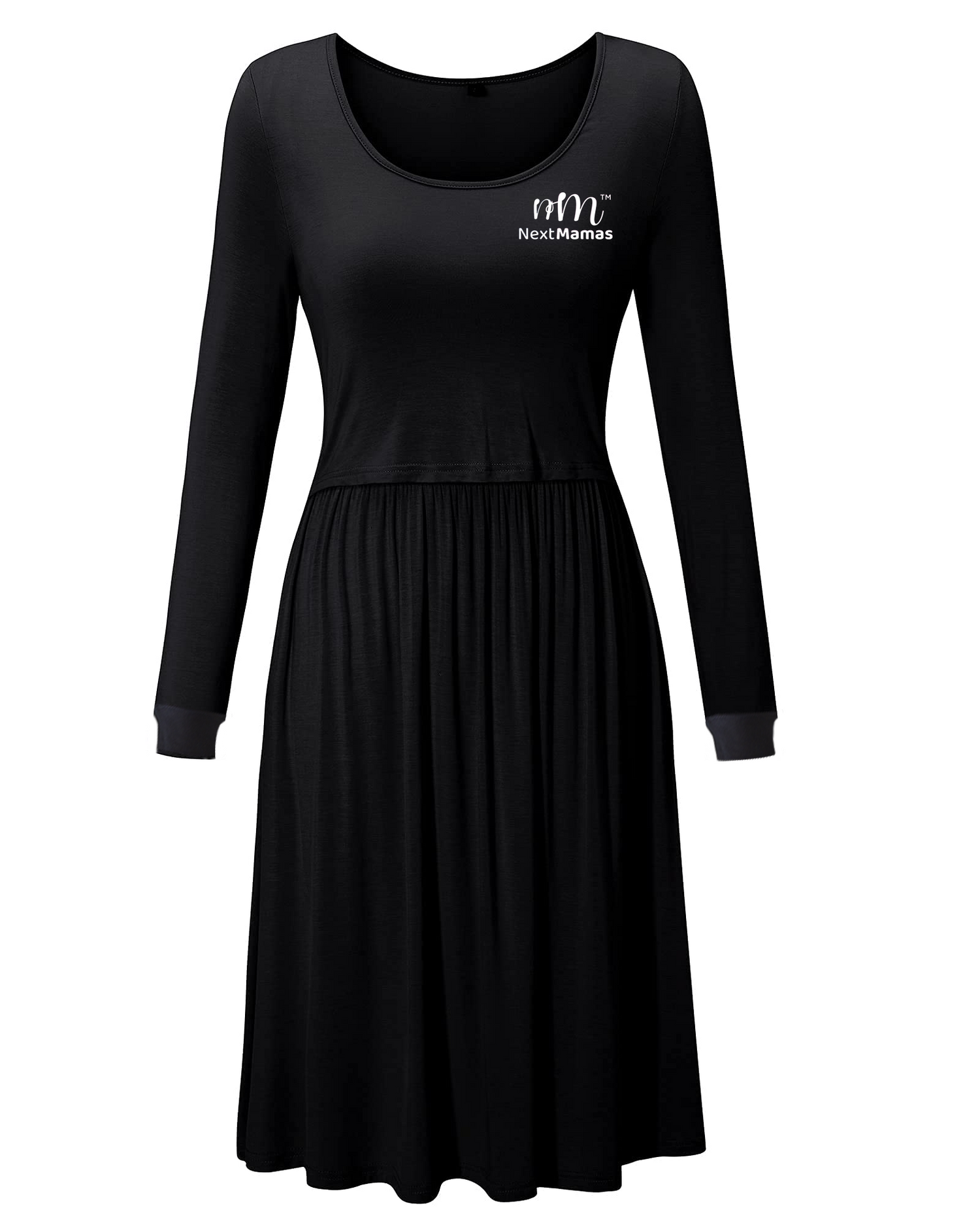 Nursing Gown Breastfeeding Dress - NextMamas