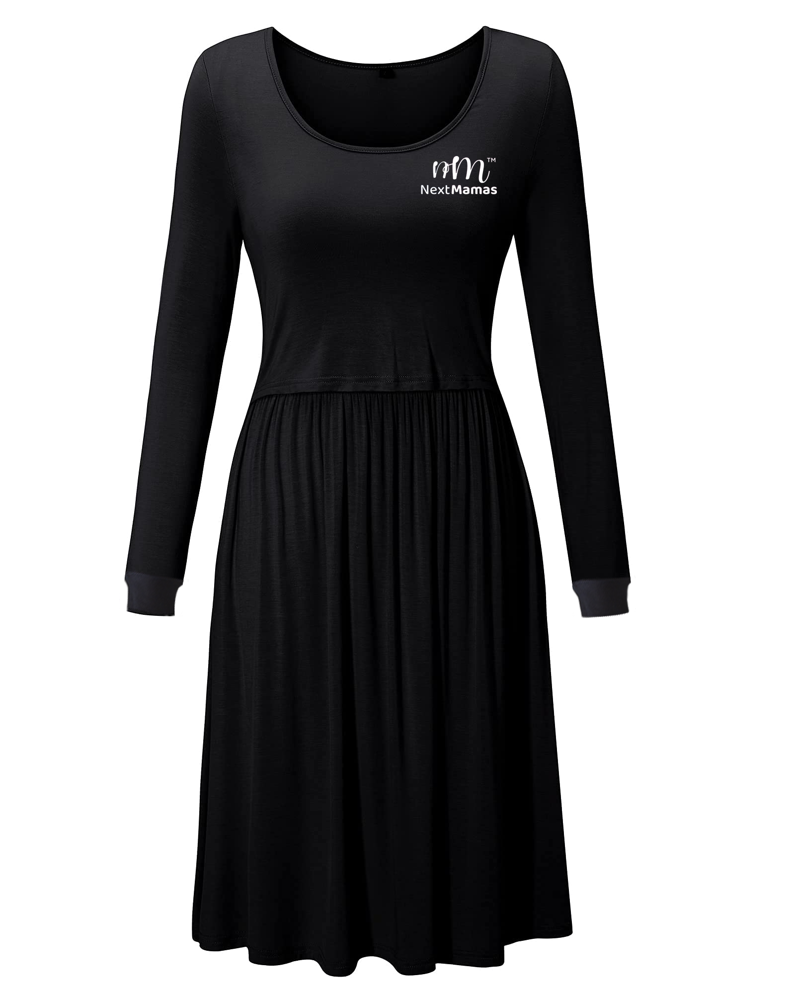 Nursing Gown Breastfeeding Dress - NextMamas