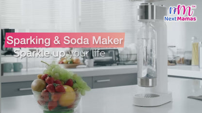 Sparkling Soda Water Maker with 1 x Water Bottle and 1 x CO2 Cylinder