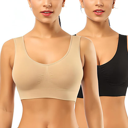 2-Pack Daily Comfort Bras – Wire-Free &amp; Soft Fit - NextMamas