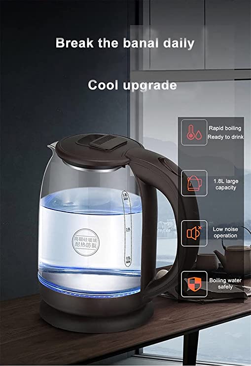 Portable Glass Electric Kettle - NextMamas