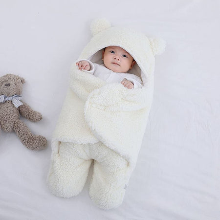 Newborn Baby Swaddle Blanket Wrap Winter Infant Soft Plush