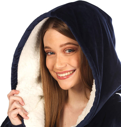 Oversized Hoodie For Adults &amp; Kids  |  Microfiber &amp; Sherpa Wearable Blanket. - NextMamas