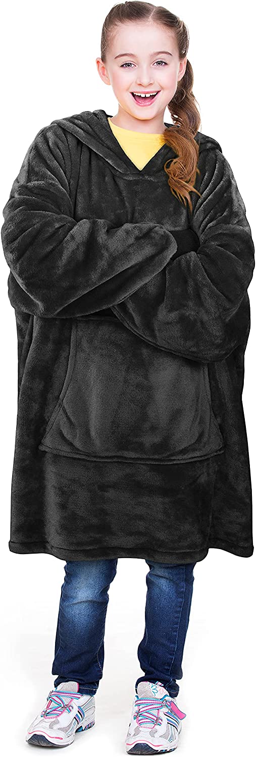 Oversized Hoodie For Adults &amp; Kids  |  Microfiber &amp; Sherpa Wearable Blanket. - NextMamas