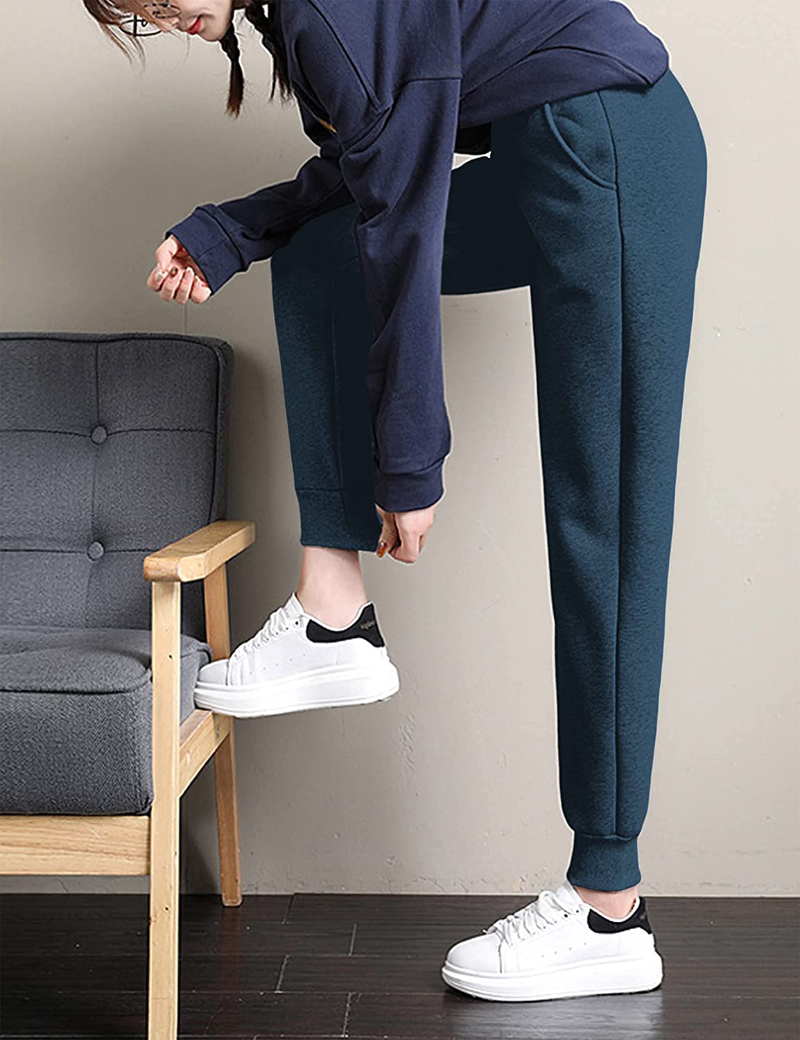 Comfy Womens Fleece Lined Joggers - NextMamas
