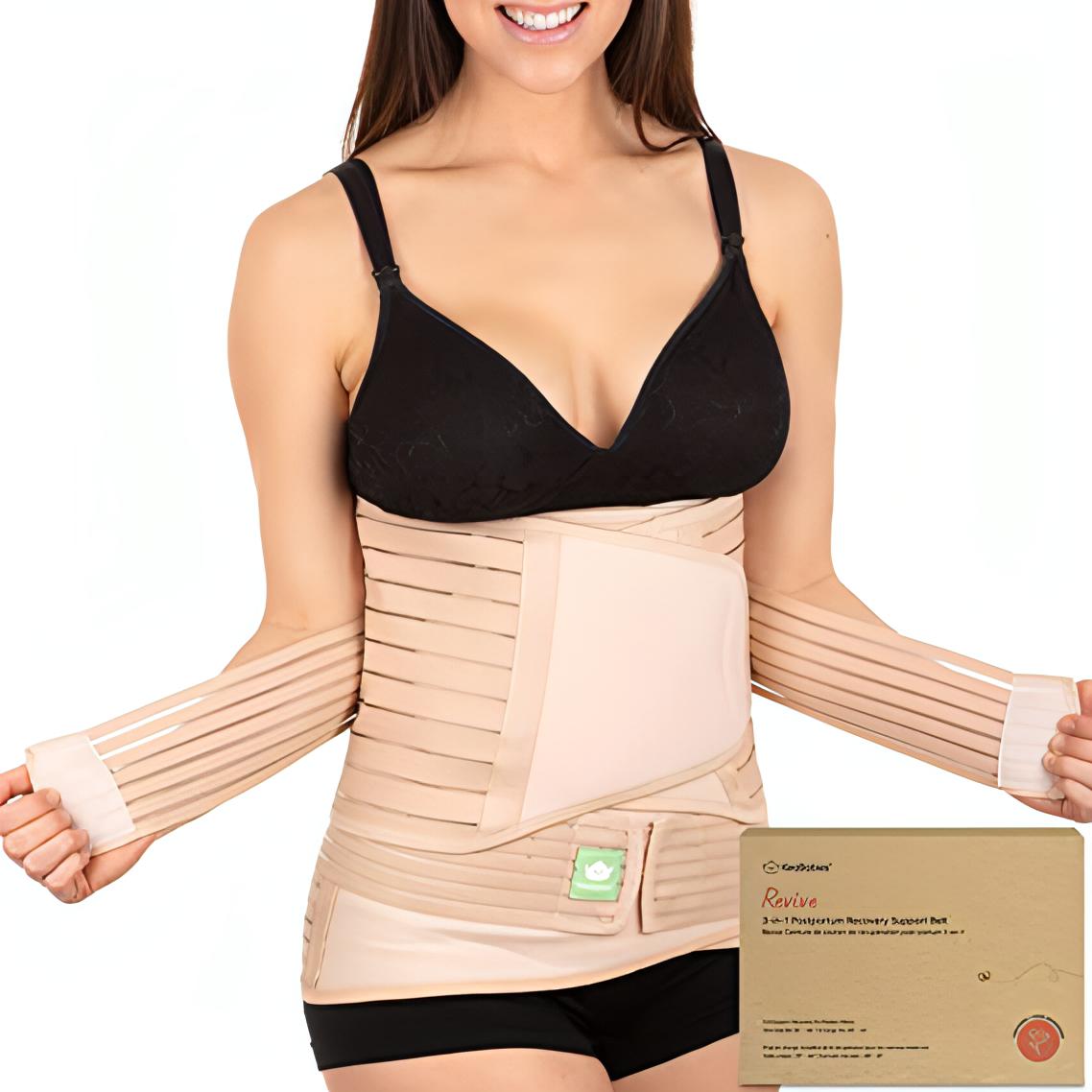 Accusure Grey Post Pregnancy Tummy Trimmer Belt (L)