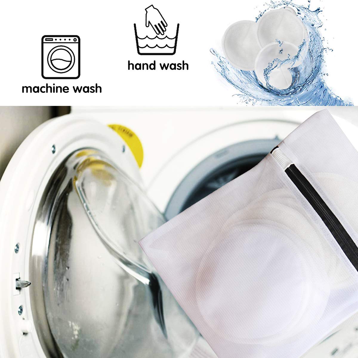 Organic Bamboo Nursing Breast Pads (6 units) | Breastfeeding Nipple Pads for Maternity - Reusable Breast Pads for Breastfeeding - NextMamas