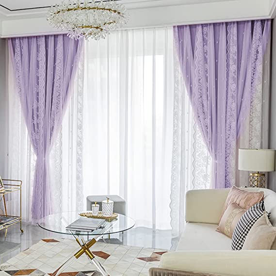 Double Layer Blackout Curtain with Tulle – 53”x96” (1 Panel + 1 Sheer) - NextMamas