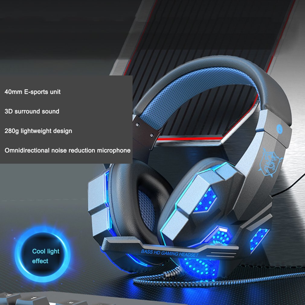 Gaming Headset – Noise-Cancelling with Luminous Wired Design - NextMamas