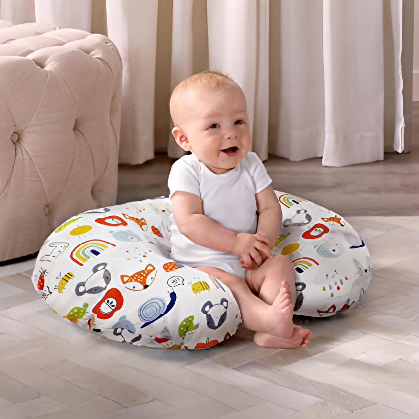 Nursing Pillow with Cover | Cotton Blend Fabric - NextMamas
