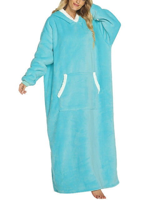 Oversized Hoodie For Adults &amp; Kids  |  Microfiber &amp; Sherpa Wearable Blanket. - NextMamas