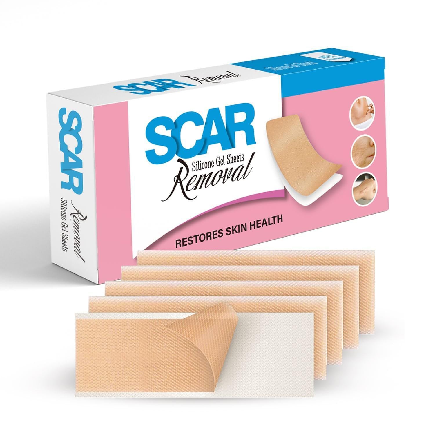 Scar Removal Silicone Gel Sheet | Fades C-Section Scars, Acne Scars, Wound &amp; Operation Scars - NextMamas
