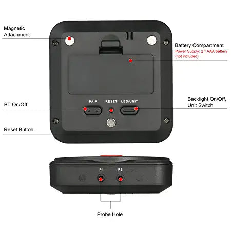 Wireless Food Thermometer – Stainless Steel Probe for Cooking - NextMamas