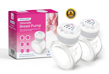 Electric Wearable Breast Pump | Rechargeable Hands-Free &amp; Portable Breast Pump with 2 Modes 9 Levels. - NextMamas