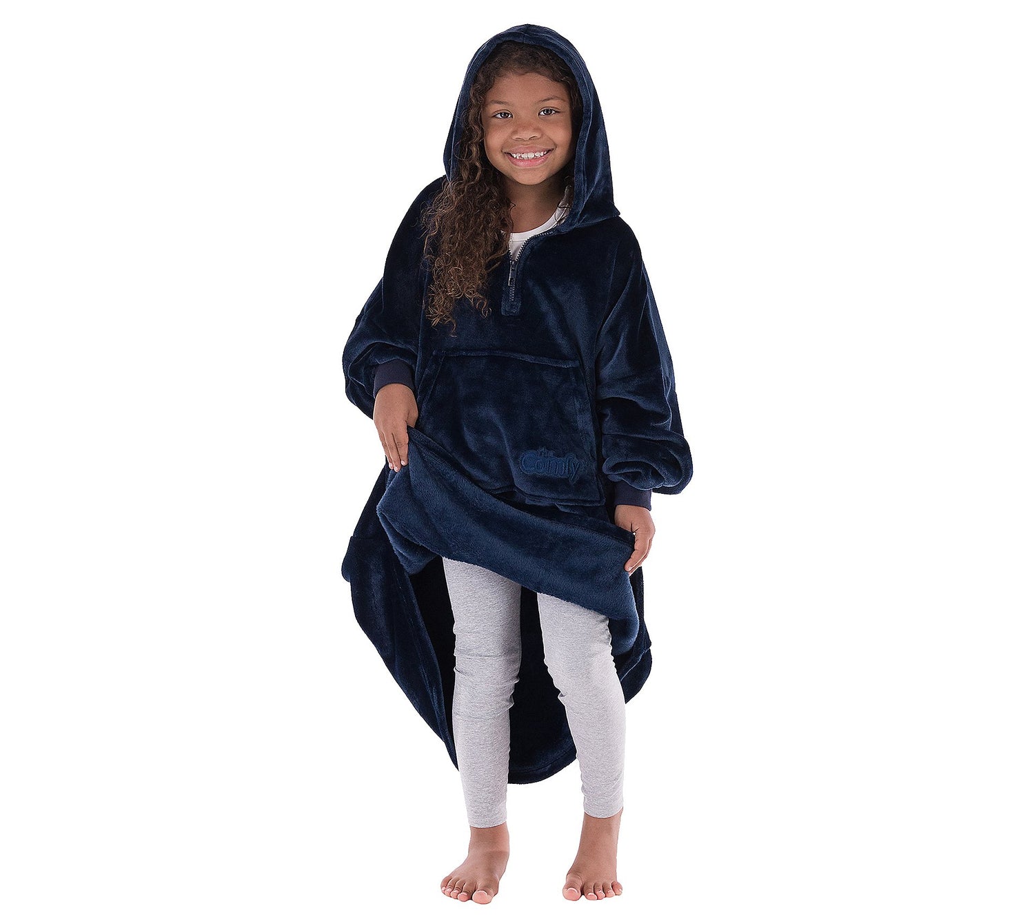 Oversized Hoodie For Adults &amp; Kids  |  Microfiber &amp; Sherpa Wearable Blanket. - NextMamas