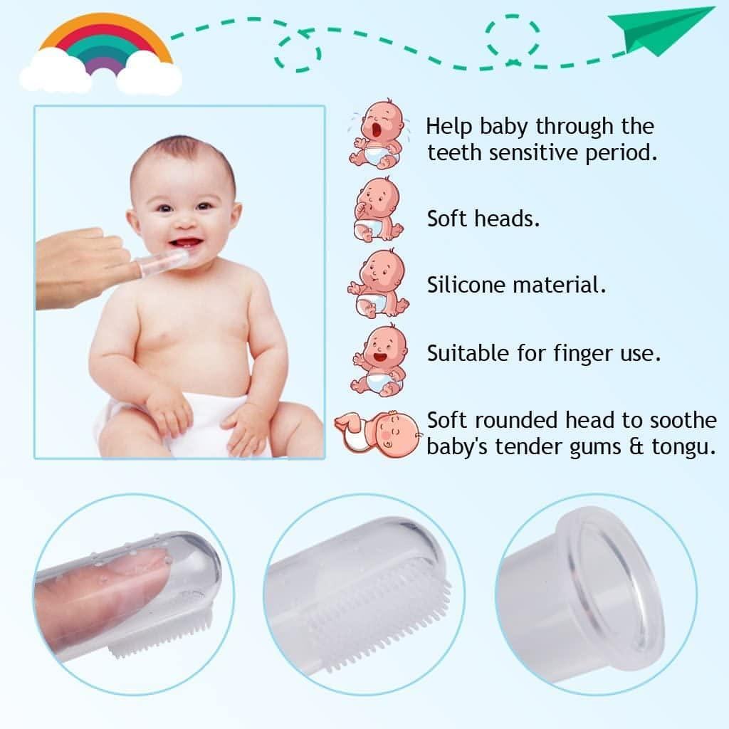 Baby Finger Toothbrush | Easy Baby Toothbrushing &amp; Dental Hygiene - NextMamas