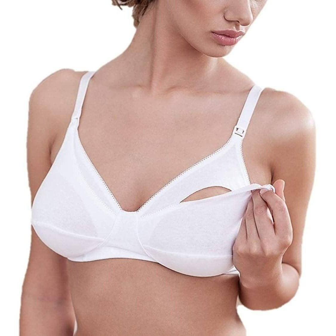 Open Cup Maternity Nursing Bra With Front Closure For