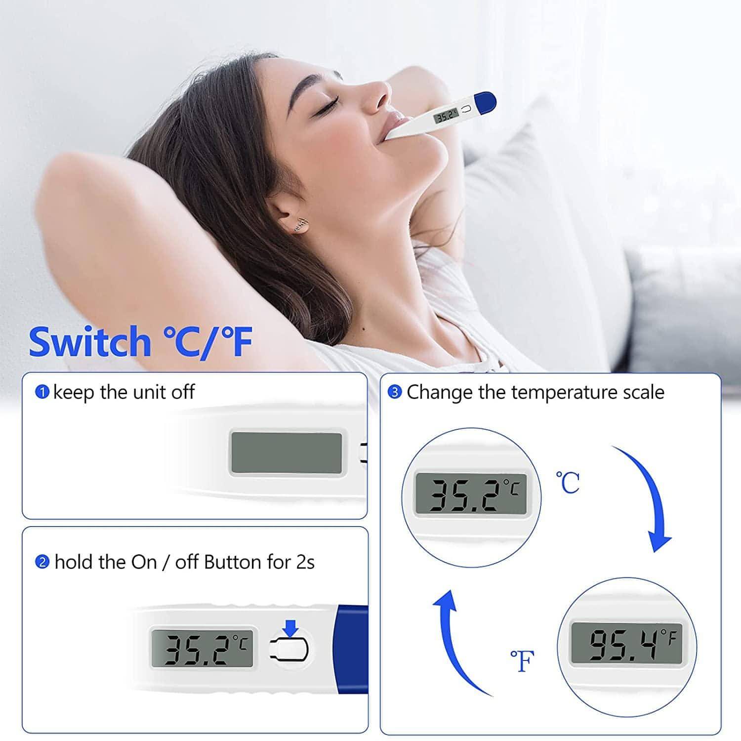 Digital Thermometer – Oral, Armpit &amp; Rectal Use - NextMamas