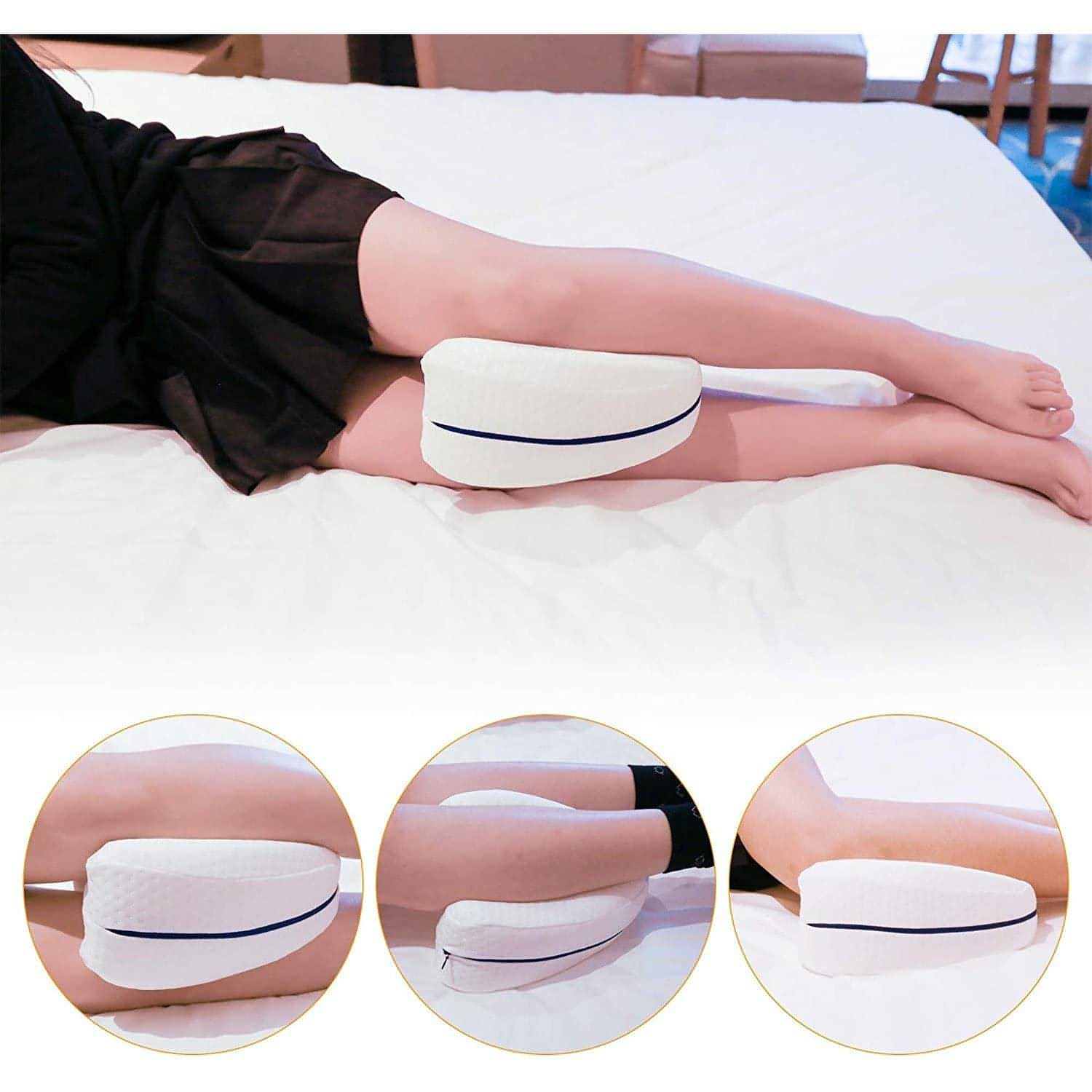 Knee &amp; Leg Pillows Foam Support Pillow for Sleeping for Back Pain | Relieves Leg &amp; Back Pain, Best for Pregnancy Sleep - NextMamas