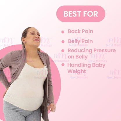 Pregnancy Back Support Belt | Supports Child Weight &amp; Relieve Back Pressure - NextMamas