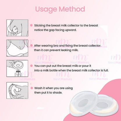Reusable Breast Milk Collector | Collect Breastmilk Leaks, Breast Shells, Nursing Cups, Milk Saver - NextMamas