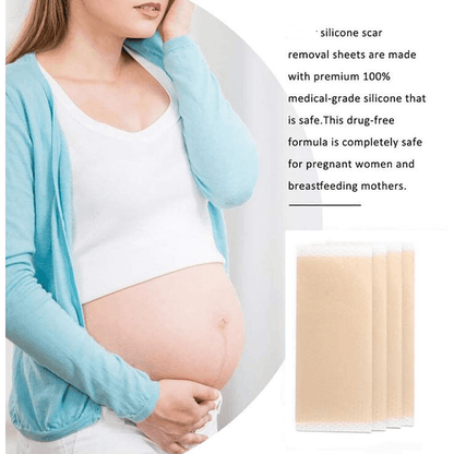 Scar Removal Silicone Gel Sheet | Fades C-Section Scars, Acne Scars, Wound &amp; Operation Scars - NextMamas