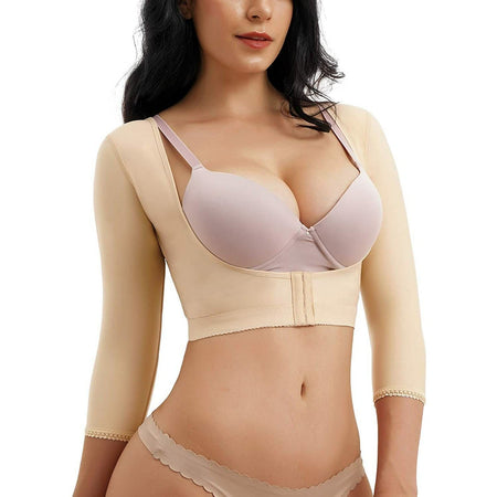 Upper Arm Shaper Post Surgical Slimmer Compression Sleeves Posture  Corrector Tops Shapewear for Women (Color : Beige, Size : X-Small) at   Women's Clothing store
