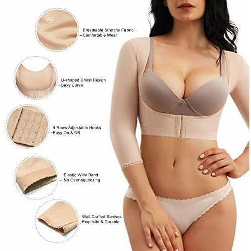 Upper Body & Arm Shaper – Compression Sleeves for Women