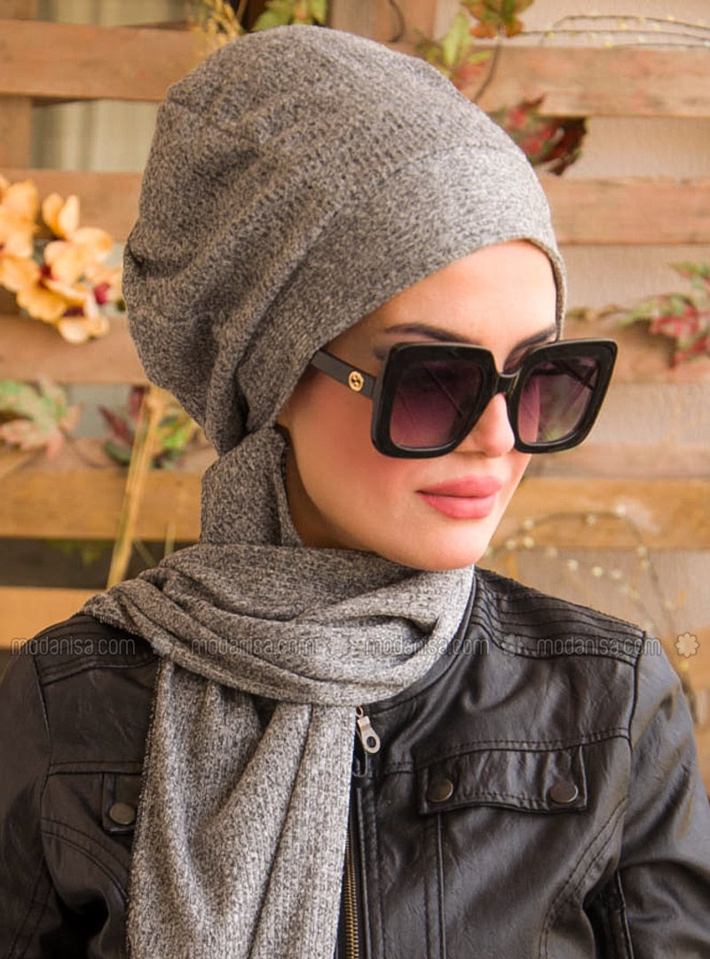 Plain Stylish Instant Scarf - NextMamas